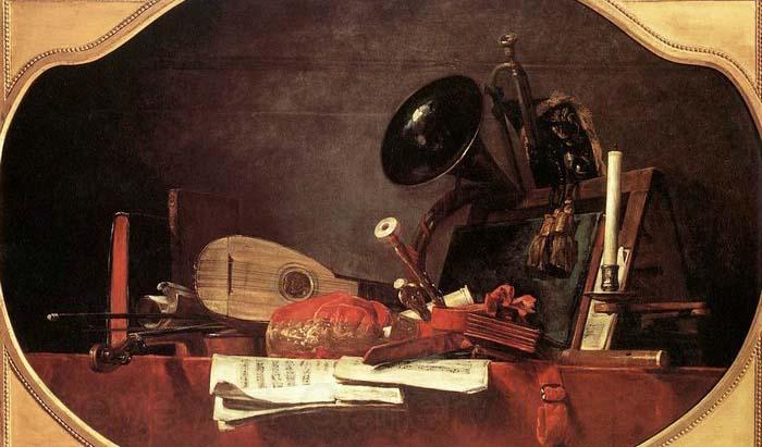 Jean Baptiste Simeon Chardin Attributes of Music Spain oil painting art